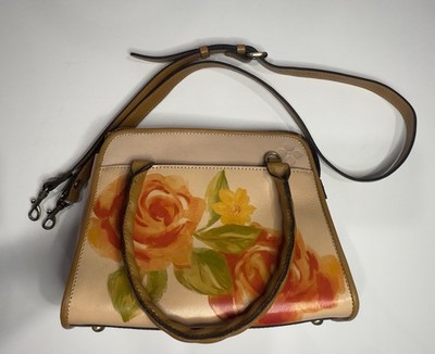 Patricia Nash Paris Satchel  Citrus Rose Placement print.