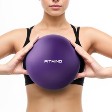 Pilates Ball 10 Inch Anti-Burst Slip Resistant Mini Yoga Ball for Fitness, Core