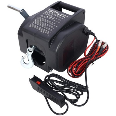 5000LBS Electric Winch Portable Remote Control Trailer Winch for Boat Truck 12V