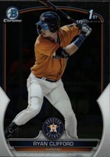 2023 Bowman Chrome Prospects - Ryan Clifford 1st Bowman #BCP-10 - Astros