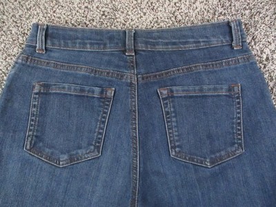 Gloria Vanderbilt Amanda Jeans Womens 4 Short Blue Wash Mid Rise Straight 28x27