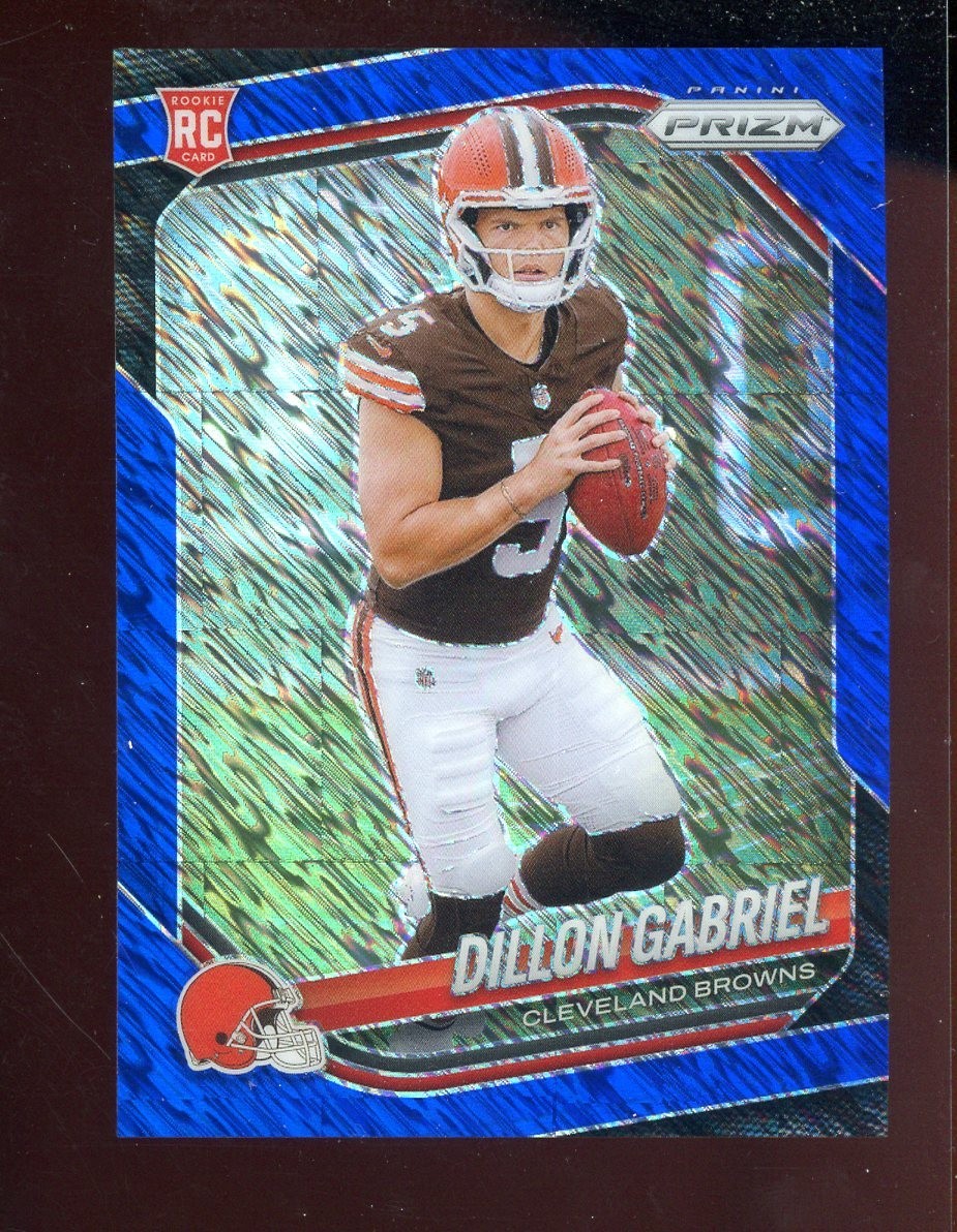2025 Panini Blue Shimmer Prizm #372 Dillon Gabriel Browns RC Rookie 12/35