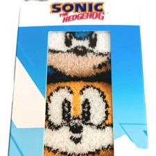NEW SONIC The Hedgehog Novelty 3 Pairs Cozy Socks Shoe Size 10-4 NWT