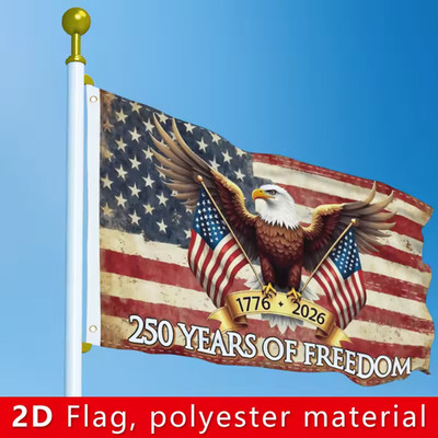 America 150X90Cm FlagOutdoor 250 Year American Anniversary Flag 150D Premium Pol
