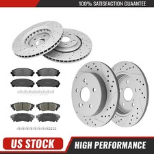 For Lexus NX200T Nx300H 2015-2021 Front Rear Disc Rotors Ceramic Brake Pads Set