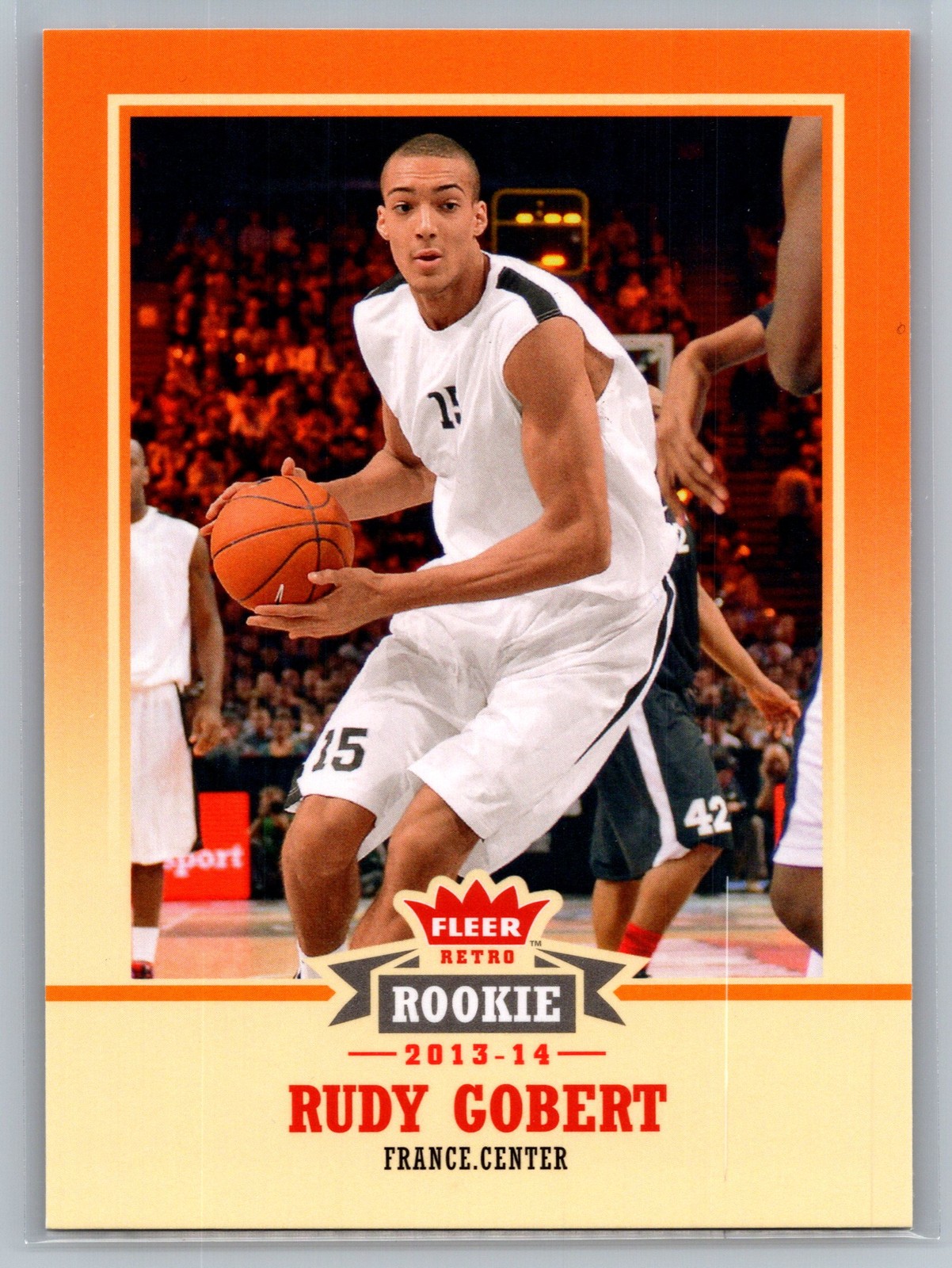 2013-14 Fleer Retro #55 Rudy Gobert Cholet Basket RC Rookie