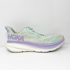 Hoka One One Womens Clifton 9 1127896 SOLM Blue Running Shoes Sneakers Size 10 B