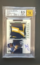 2024 Panini National Treasures Colossal Material Auto Jackson Chourio #3 BGS 8.5