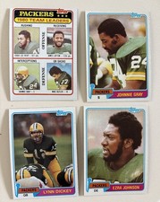 1981 Topps Green Bay Packers James Lofton Lynn Dickey  Johnnie Gray Ezra Johnson
