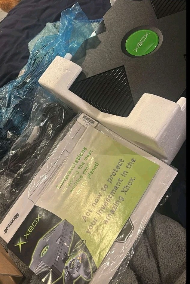 Open Xbox Controlle Never Powered Mint Read Ad Xbox Console Original OG OEM Controller And ...