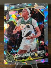 2025 Panini WNBA Prizm Ice Prizm #116 Dominique Malonga Seattle Storm [RC]
