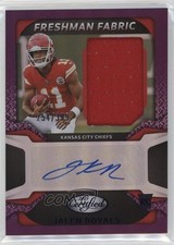 2025 Certified Freshman Fabric Mirror Signatures Purple Jalen Royals Auto 3hd