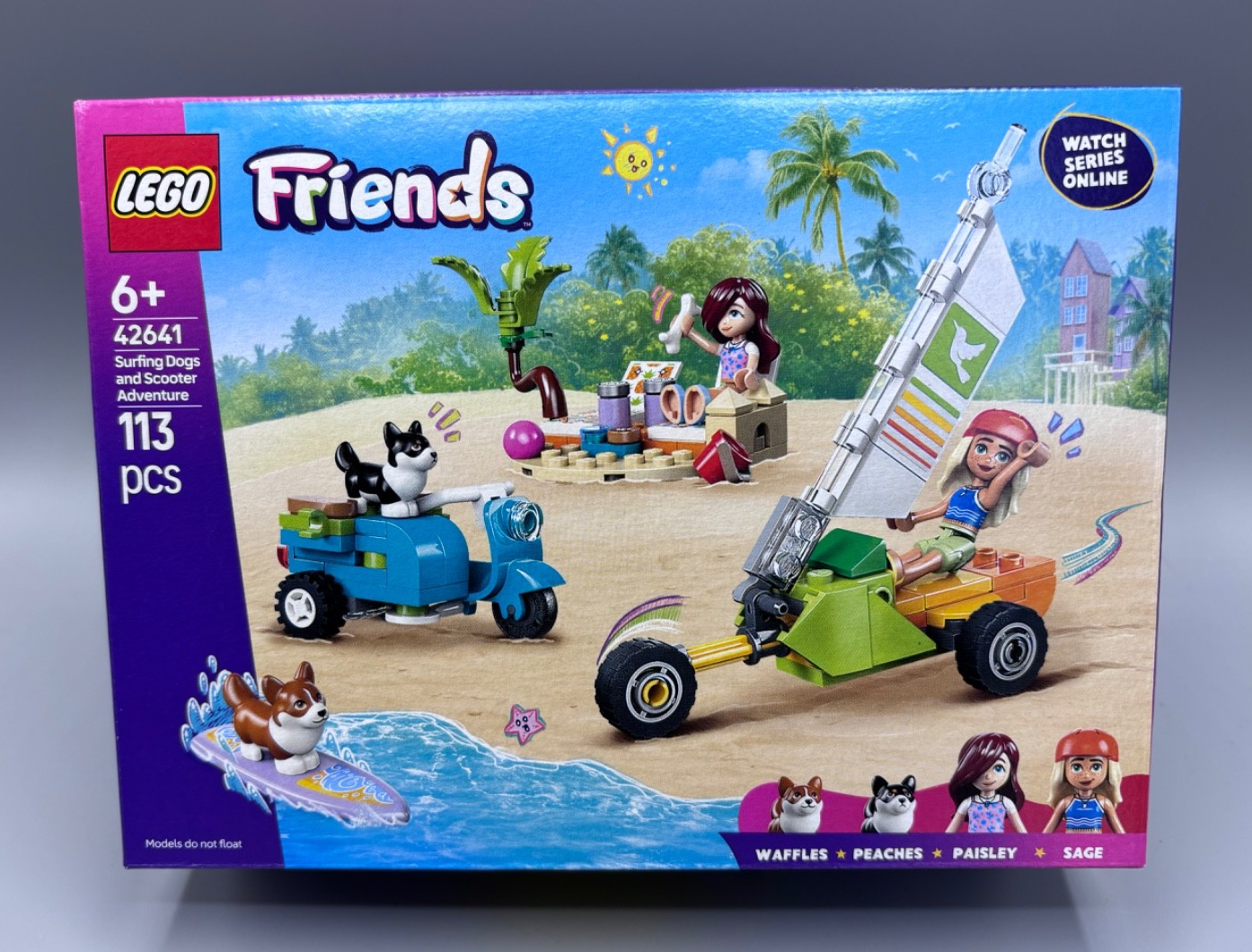 Lego Friends (Set 42641) Surfing Dogs and Scooter Adventure - New & Sealed