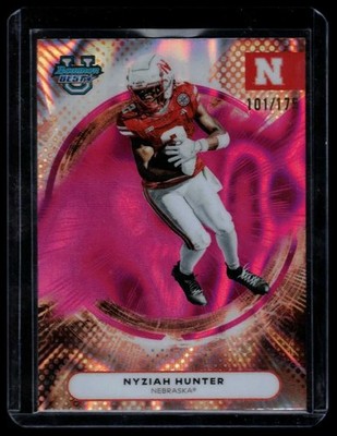2025 Bowman University Best #35 Nyziah Hunter Pink Lava #/175