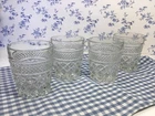 4 Vintage Anchor Hocking WEXFORD Juice/ Old Fashioned / Rocks Glasses 8oz