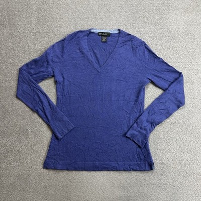 EDDIE BAUER Damen Pullover Sweater S Kaschmir Strickpullover Jumper 31016 Blau