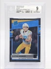 JUSTIN HERBERT 2020 DONRUSS RATED ROOKIE PRESS PROOF BLACK RC /10 BGS 9 Q3562