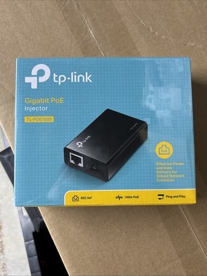 New TP-Link Gigabit Power Over Ethernet PoE Injector Adapter TL-PoE150S