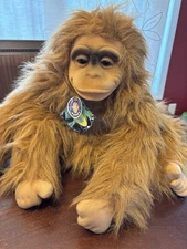 1994 Hosung Orangutang Monkey Puppet Plush Iguana