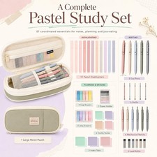 27 Pcs Aesthetic School Supplies Include 12 Pcs