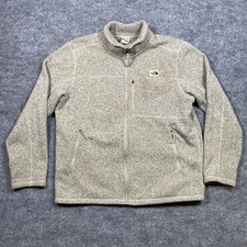 The North Face Mens Gordon Lyons Full Zip Fleece Jacket Grey Heather XL