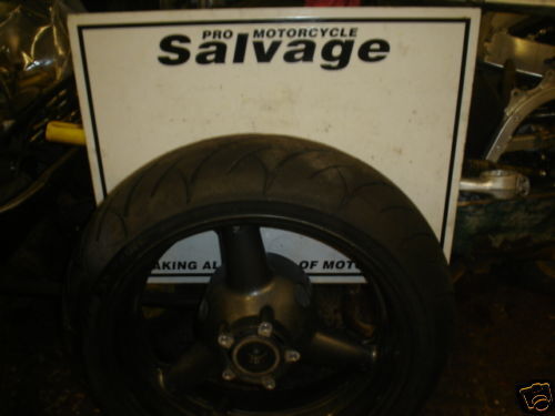 SUZUKI GSXR 750 SRAD 1996 1997 CARB:WHEEL - REAR (NO TYRE):USED MOTORCYCLE PARTS - Picture 1 of 1