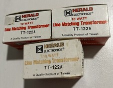 Lot of 3 New Vintage Herald 10 Watt Line Matching Transformer TT-122A