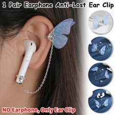 1Pair Anti-Lost Ear Clip Chains Butterfly Wireless Bluetooth Earphone Earrings