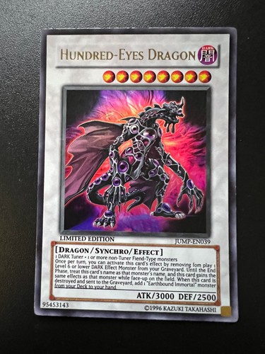 Yu-Gi-Oh! Carta Hundred-Eyes Dragon (JUMP-EN039) - Ultra Rare - Promo Shonen Jump