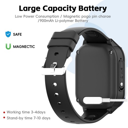 Kinder Uhr 4G Kinder-Smartwatch mit Videoanruf mit WiFi/GPS Tracker/Bluetooth... - Bild 7 von 7