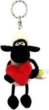 Juguete de peluche Shaun la oveja " Shaun con corazón llavero 4 pulgadas Peluche NICI de 10 cm"