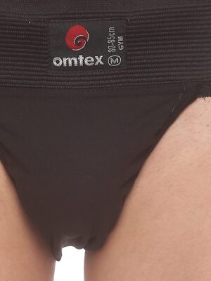 Jockstrap Extensible En Coton Homme - Avec Poche Pour Coque (Gris, Neuf)