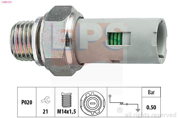 OIL PRESSURE SWITCH 1.800.151 FOR RENAULT CLIO/MIO/II/Mk LAGUNA/Grandtour 1.8L - Image 3