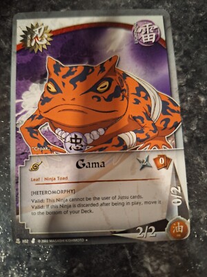 Gama 102 Unlimited Edition Naruto CCG NICE!