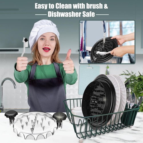 Large Chicken Shredder Tool Twist - Manual & Chopper with Brush Food Tongs BPA - Picture 6 of 7