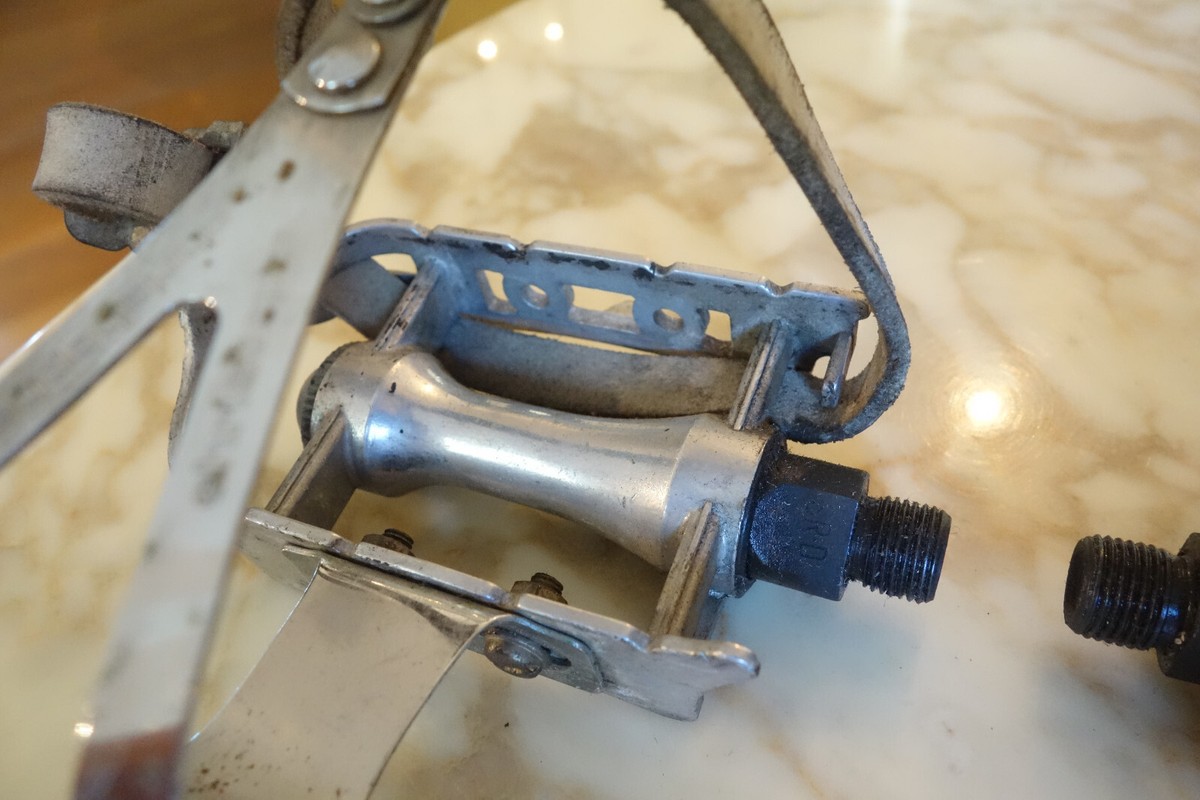 Pédales SR SP-150 Vintage Lapize - Platines Vélo Route/Piste (9/16, Argent, Lot De 2)