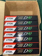 Lot Of 7 TDK D90 Blank Audio Cassette Tapes IEC1/TYPE1 Normal Position