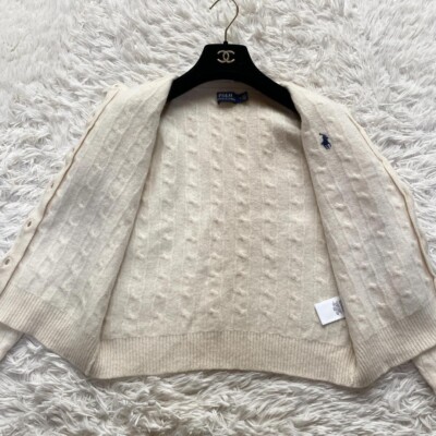 売れ筋商品|||ラルフローレン ニット&セーター アウター レディース Women's Cable-Knit Cotton Crewneck Cardigan Sweater White Cable-Knit Cashmere Crewneck Cardigan | Ralph Lauren