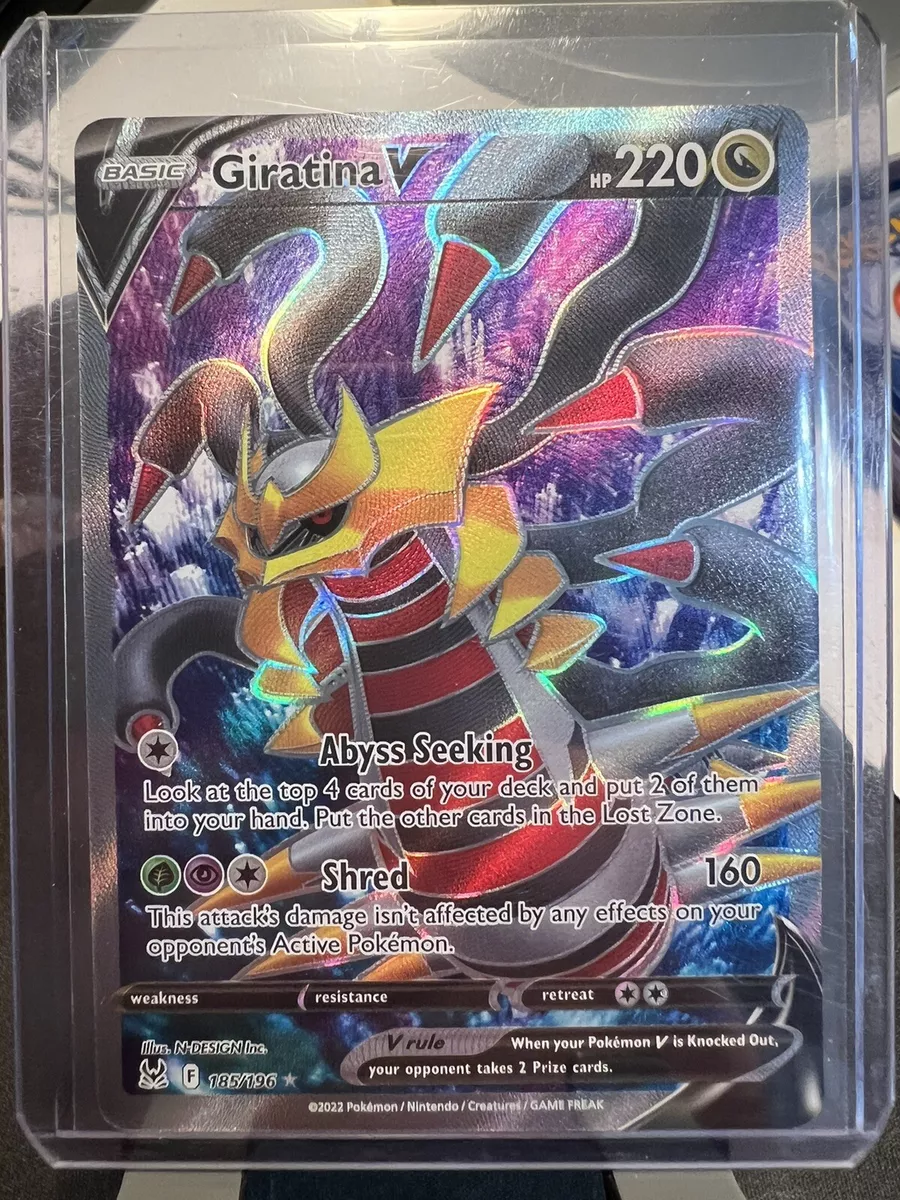 Pokemon - Giratina V - 185/196 Lost Origin Full Art Card