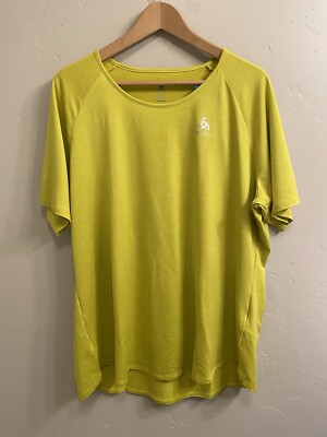 Odlo Women s NWOT Size XXL Green Run Easy 365 Short Sleeve Crew Tee Shirt