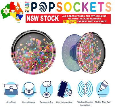 PopSockets Pop Socket Tidepool Rave Confetti Phone Stand Holder Mount ...