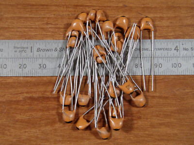 20 pF 1 kV NPO Ceramic Disk Capacitors, qty 25
