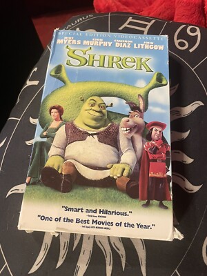 Shrek VHS 2001 Big Box Special Edition Dreamworks Pg Vcr Funny Animated ...