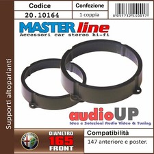 Supporti adattatori altoparlanti 165 mm Alfa 147. Coppia Anteriori e Posteriori