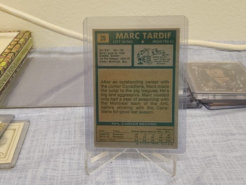 MARC TARDIFF 1971-72 Topps Hockey card #29 - Picture 2 of 2