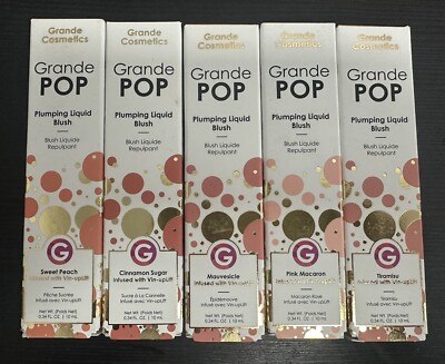 GRANDE COSMETICS ~ GRANDE POP PLUMPING LIQUID BLUSH ~ YOUR CHOICE ~ 0.34 OZ
