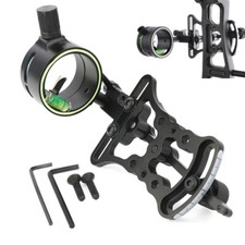 Single Pin Compound Bow Sight 1  0.019" Adjustable Archery Hunting Shooting
