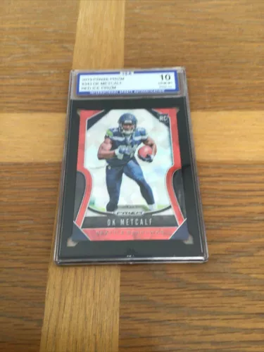 2019 DK Metcalf Panini Prizm  Red Ice #343 ROOKIE RC ISA 10