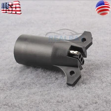 Round 7 Way to 4 Pin Flat Trailer Adapter Plug RV LED Light Tow Hitch Connector