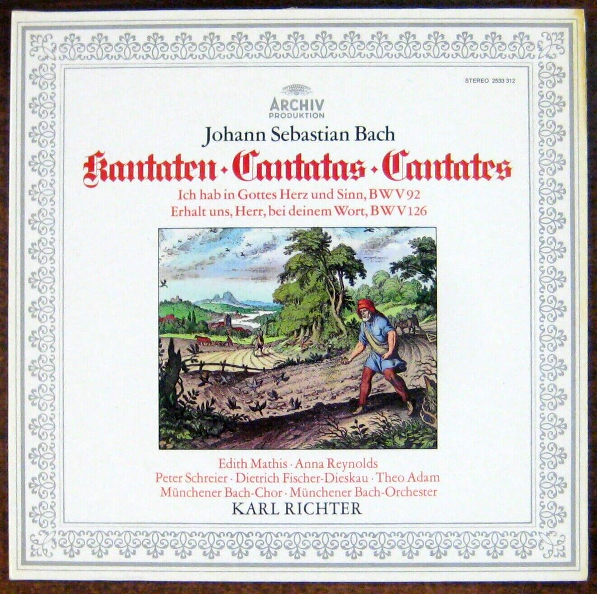クラシック J.S. Bach Cantatas Karl Richter 26CD J.S. Bach: Cantatas LP (1976) Archiv 2533 312 - Karl Richter | eBay